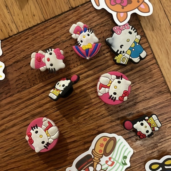 Hello Kitty Other Hello Kitty Jibbitz 7 And Stickers 39 Poshmark